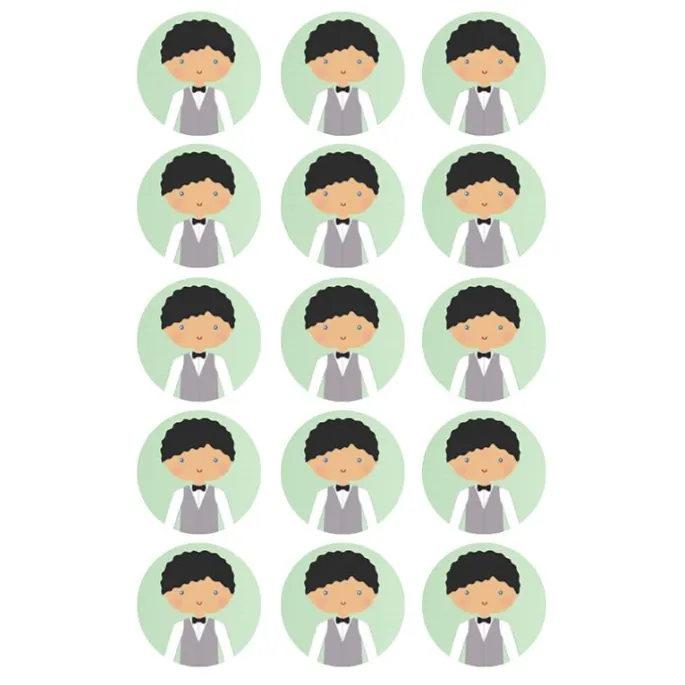Papel de azúcar - Círculos de 5 cm (15) Daniel Comunión - Impresión comestible personalizada