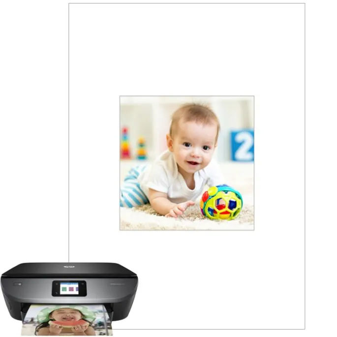 Papel de azúcar - Cuadrado de 12 cm - Impresión personalizada