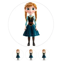 Papel de azúcar de Anna Frozen - 20 cm - María Lunarillos