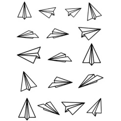 Papel de azúcar de Aviones (A4) - María Lunarillos