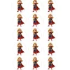 Papel de azúcar de Capitana Marvel - 5 cm (15) - María Lunarillos
