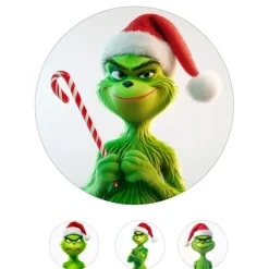 Papel de azúcar de El Grinch - 20 cm - María Lunarillos