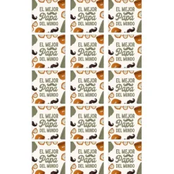 Papel de azúcar de El mejor papá del mundo - 5 cm (15) - María Lunarillos