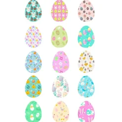 Papel de azúcar de Huevos Pascua - 5 cm (15) - María Lunarillos