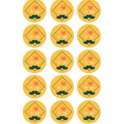 Papel de azúcar de I love "My Dad" - 5 cm (15) - María Lunarillos