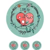 Papel de azúcar de I Love You - 20 cm - María Lunarillos