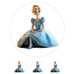 Papel de azúcar de La Cenicienta - 20 cm - María Lunarillos
