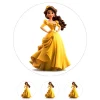 Papel de azúcar de la Princesa Bella - 20 cm - María Lunarillos