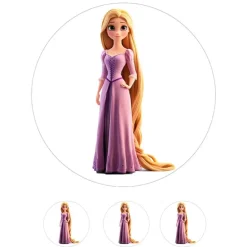 Papel de azúcar de la Princesa Rapunzel- 20 cm - María Lunarillos
