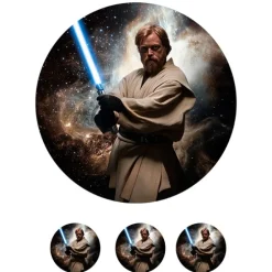 Papel de azúcar de Obi-Wan Kenobi - 20 cm - María Lunarillos