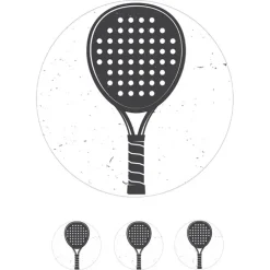 Papel de azúcar de Pala de Padel - 20 cm - María Lunarillos