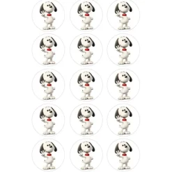 Papel de azúcar de Snoopy - 5 cm (15) - María Lunarillos