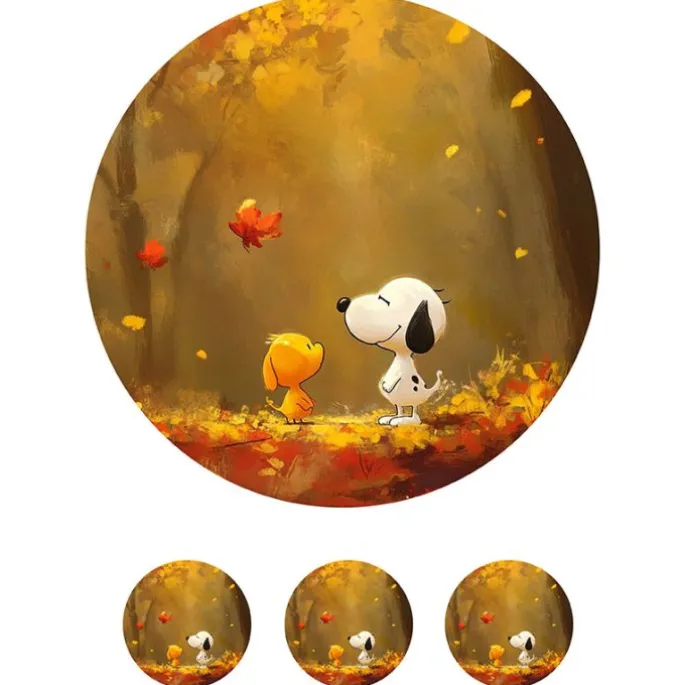 Papel de azúcar de Snoopy & Woodsotck - 20 cm - María Lunarillos