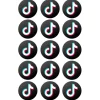 Papel de azúcar de TikTok - 5 cm (15) - María Lunarillos