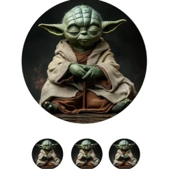 Papel de azúcar de Yoda 1 - 20 cm - María Lunarillos