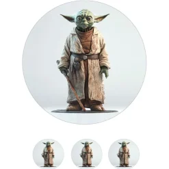 Papel de azúcar de Yoda 2 - 20 cm - María Lunarillos