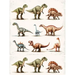 Papel de azúcar - Dinosaurios 2 (A4) - María Lunarillos