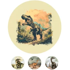 Papel de azúcar Dinosaurios 20 cm - María Lunarillos