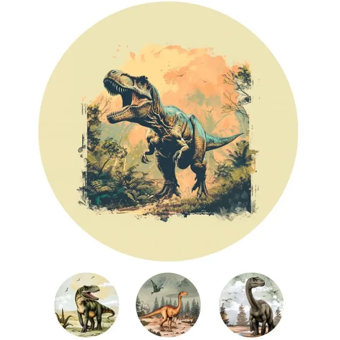 Papel de azúcar Dinosaurios 20 cm - María Lunarillos