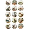 Papel de azúcar Dinosaurios mix 5 cm (15) - María Lunarillos