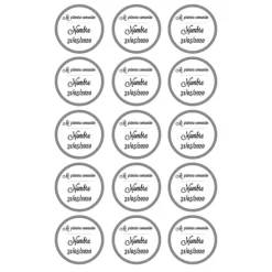 Papel de azúcar - 15 diseños iguales en Círculos de 5 cm Nombre y fecha Mi primera comunión - Impresión comestible personalizada