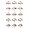 Papel de azúcar El mejor papá del mundo 5 cm (15) - María Lunarillos