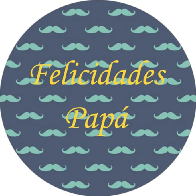 Papel de azúcar Felicidades Papá - María Lunarillos