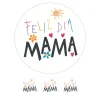 Papel de azúcar Feliz día Mamá 20 cm - María Lunarillos