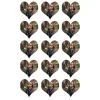 Papel de azúcar - 15 fotos iguales en Corazones de 5 cm - Impresión comestible personalizada