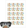Papel de azúcar - 20 fotos iguales en Cuadrados de 4 cm - Impresión comestible personalizada
