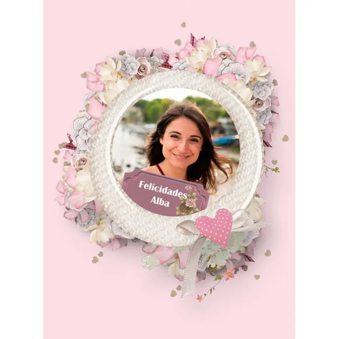 Papel de azúcar - Foto y Rótulo Diseño 3 A4 - Impresión personalizada