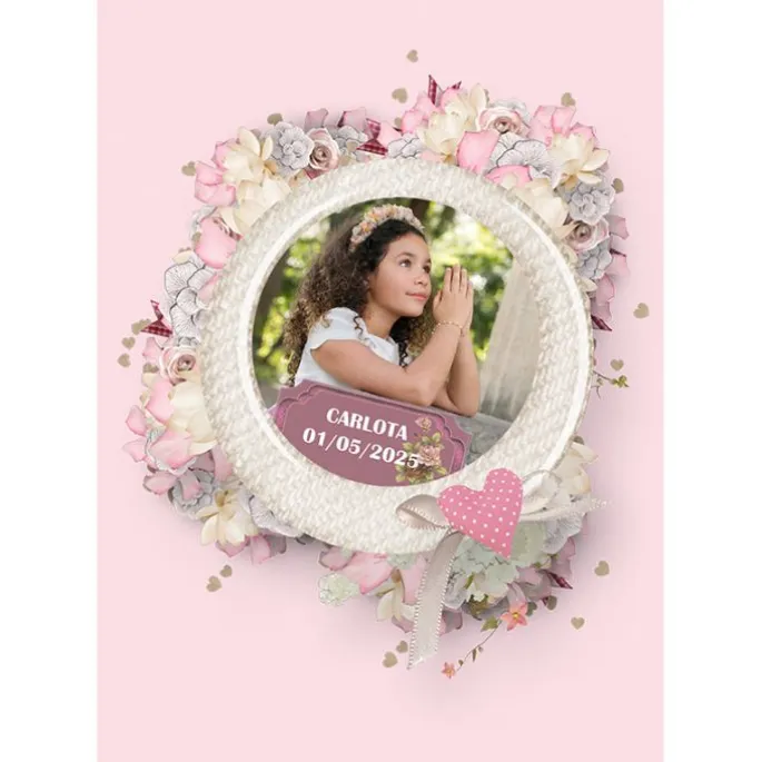 Papel de azúcar - Foto y Rótulo Diseño 3 A4 - Impresión personalizada