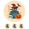 Papel de azúcar Gato Halloween - 20 cm - María Lunarillos