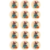 Papel de azúcar Gato Halloween - 5 cm (15) - María Lunarillos