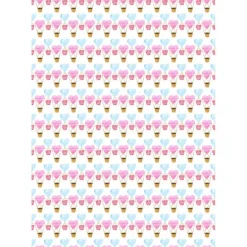 Papel de azúcar Globos de Corazones (A4) - María Lunarillos
