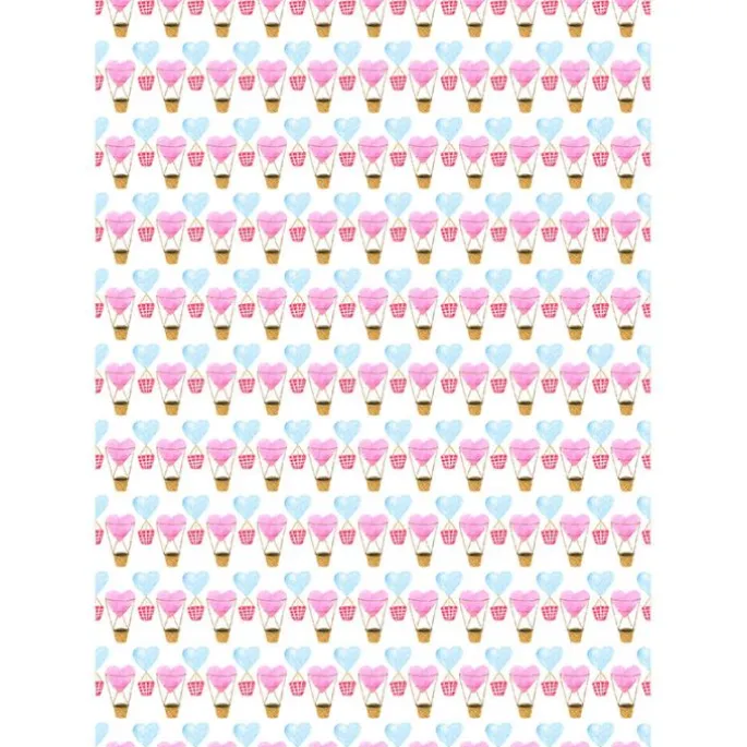 Papel de azúcar Globos de Corazones (A4) - María Lunarillos