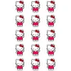 Papel de azúcar Hello Kitty 3 - 5 cm (15) - María Lunarillos
