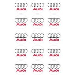 Papel de azúcar Logotipo Audi 5 cm (15) - María Lunarillos