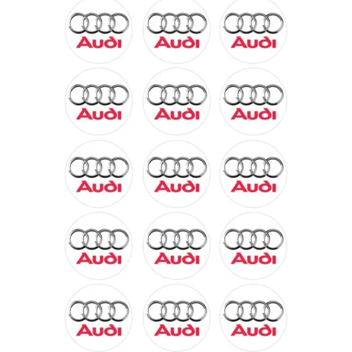 Papel de azúcar Logotipo Audi 5 cm (15) - María Lunarillos