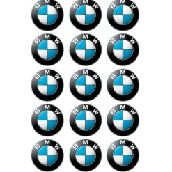 Papel de azúcar Logotipo BMW 5 cm (15) - María Lunarillos