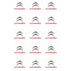 Papel de azúcar Logotipo Citroen 5 cm (15) - María Lunarillos