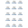 Papel de azúcar Logotipo Hyundai 5 cm (15) - María Lunarillos