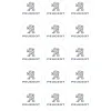 Papel de azúcar Logotipo Peugeot 5 cm (15) - María Lunarillos