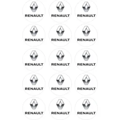 Papel de azúcar Logotipo Renault 5 cm (15) - María Lunarillos