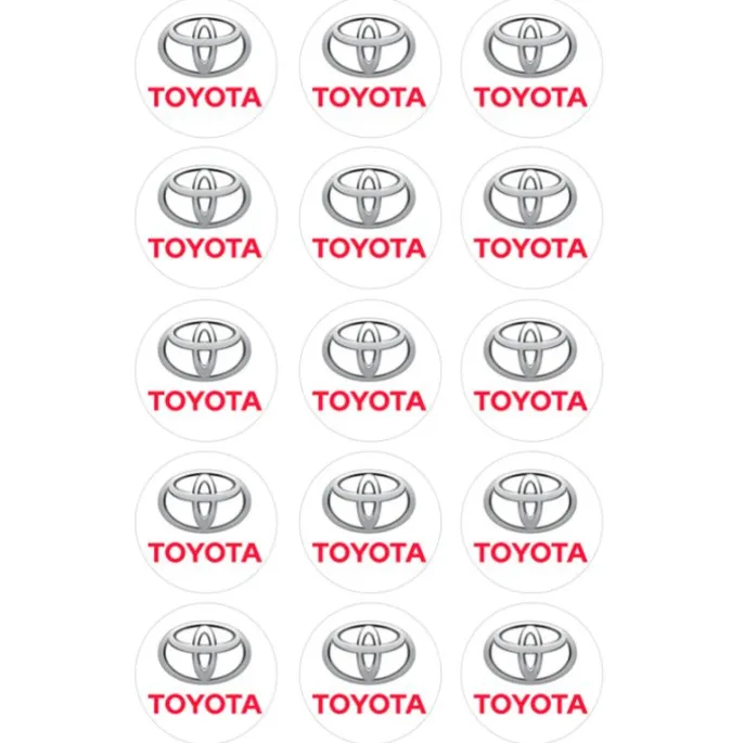 Papel de azúcar Logotipo Toyota 5 cm (15) - María Lunarillos