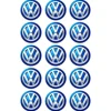 Papel de azúcar Logotipo Volkswagen 5 cm (15) - María Lunarillos