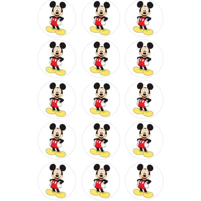 Papel de azúcar Mickey Mouse 5 cm (15) - María Lunarillos