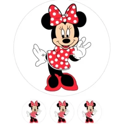 Papel de azúcar Minnie Mouse 20 cm - María Lunarillos