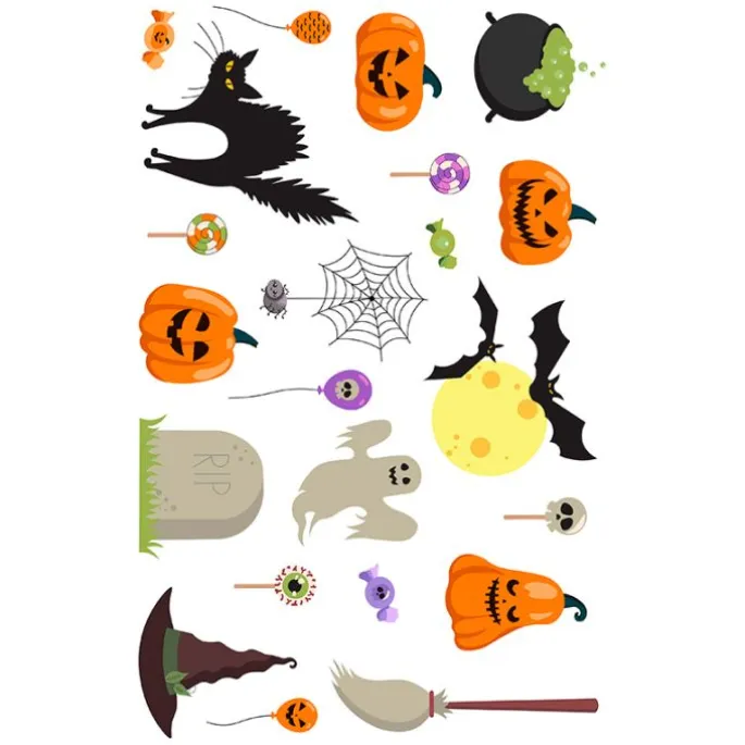 Papel de azúcar Mix Halloween 1 (A4) - María Lunarillos