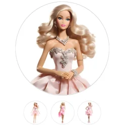 Papel de azúcar muñecas Barbie 20 cm - María Lunarillos
